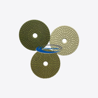 compare product 4inch 3 Step Polishing Pads