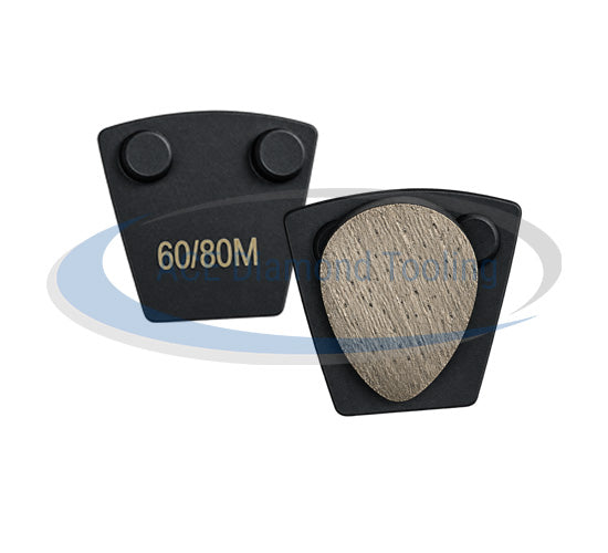 HD Style Single Drop Grinding Shoes Compatible with Werkmaster Grinders Segment size: 33*25*12mm