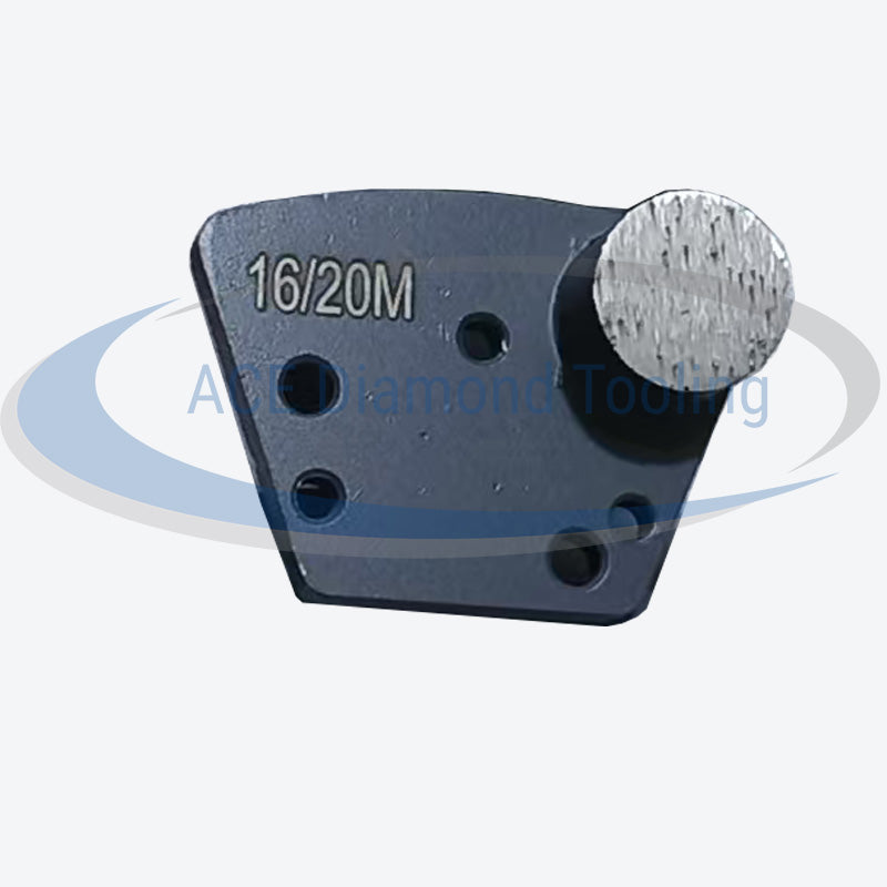 Trapezoid Single Button Grinding Tooling for Diamatic Grinders 6 Holes